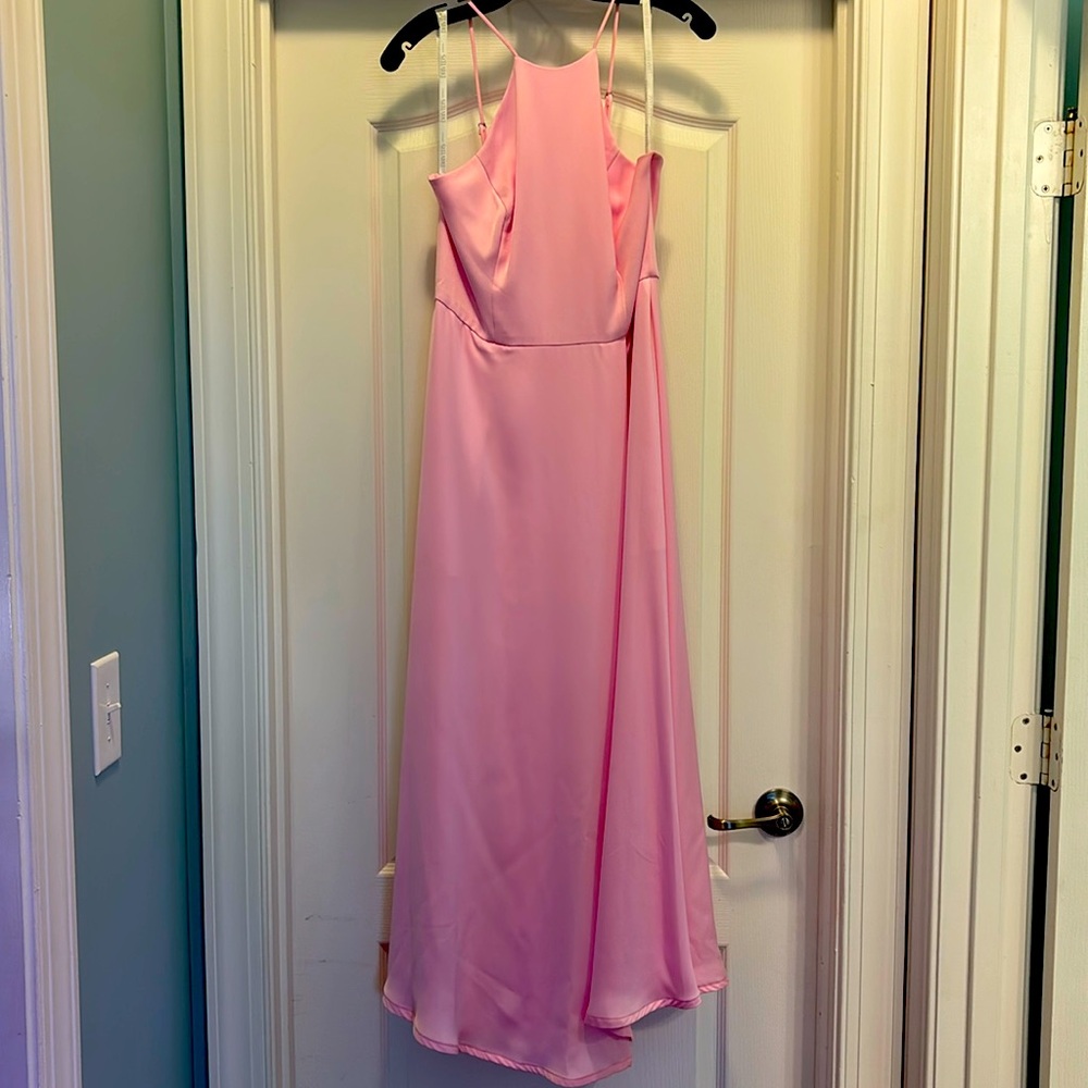 Worn once like new “tickled pink” (light bubblegum pink) bridesmaids dress.